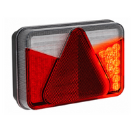 Lanterna traseira ASPÖCK MULTILED V, baioneta 8PIN, 5 funções, esquerda