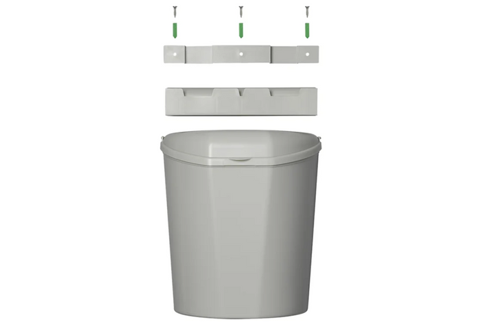 Lixeira ProPlus 370402 com tampa para reboques e autocaravanas, 6L