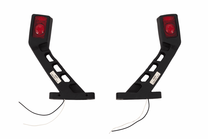 Conjunto de duas lâmpadas de marcação LED TT TECHNOLOGY TT.12191, esquerda + direita, em um braço de borracha