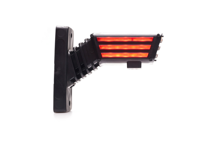 WAŚ 2550P W297.3.1 Luz de sinalização lateral direita em LED com braço curto