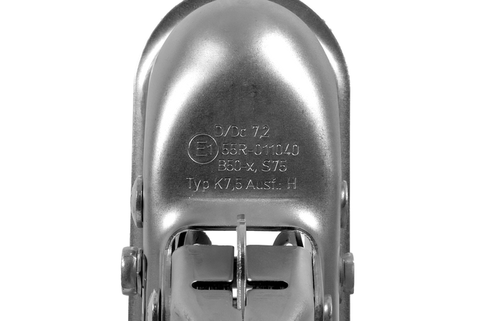 Engate de bola KNOTT K7.5-H+KZE7.5 para reboque de 750 kg com barra de tração tipo V