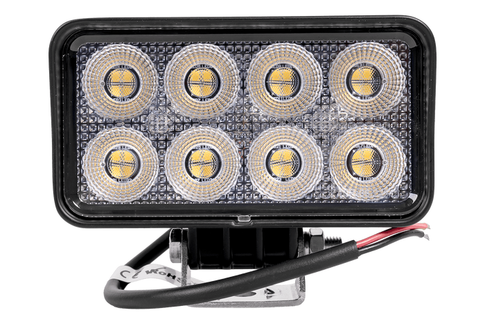 Refletor retangular para lâmpada de trabalho LED TT TECHNOLOGY BLACK TT.13306 com 32 LEDs e 2560 lm