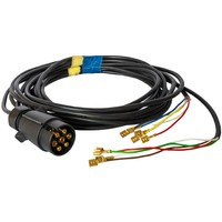 Chicote elétrico de reboque MANTES 4,1 m 7 pinos plugue 6,3 conectores