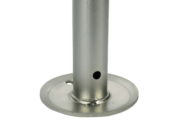 Suporte de manivela extensível WINTERHOFF ST48-120 para reboque de 150 kg, 600-820 mm