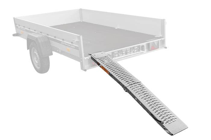 Rampa dobrável UNITRAILER ALR004 em aço para reboque, 170 cm, 227 kg