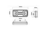 Lanternas traseiras KAMAR X-SPIDER L2430+L2431 com encaixe de baioneta de 5 pinos e 7 funções (esquerda + direita).
