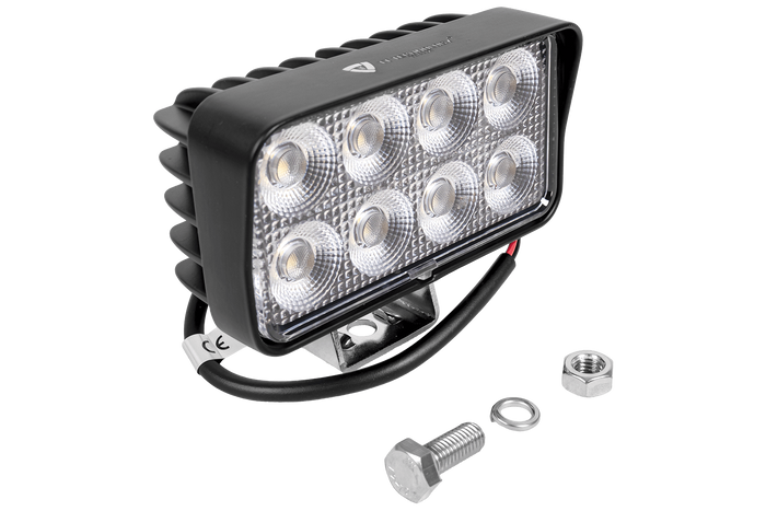 Refletor retangular para lâmpada de trabalho LED TT TECHNOLOGY BLACK TT.13306 com 32 LEDs e 2560 lm