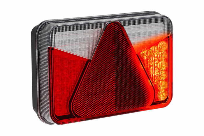 Lanterna traseira ASPÖCK MULTILED V, baioneta 5PIN, 4 funções, direita