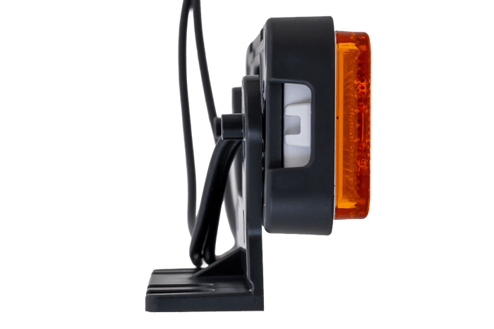 Lâmpada de sinalização LED WAŚ W254 2033, laranja, universal, com suporte.