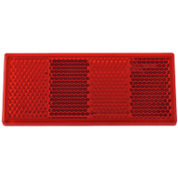 Refletor vermelho 90x40 mm com fita autoadesiva