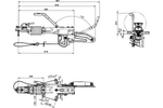 Dispositivo de ultrapassagem KNOTT KFG30A com engate K35A para reboque de 3.000 kg com barra de tração tipo V