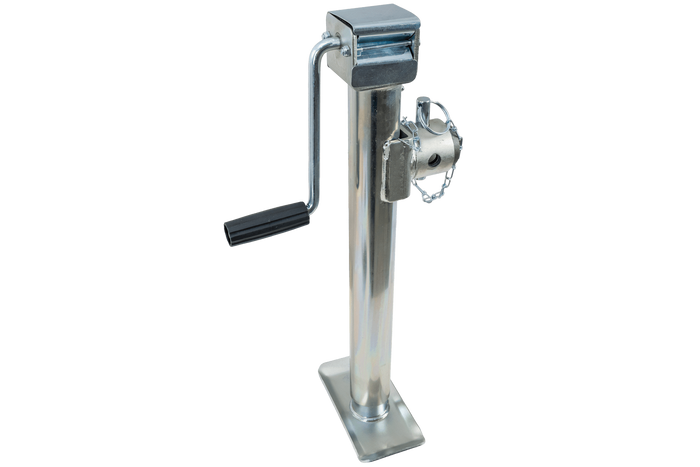 Suporte de manivela extensível UNITRAILER TJ5002 para reboque plataforma de 1300 kg, 560-940 mm