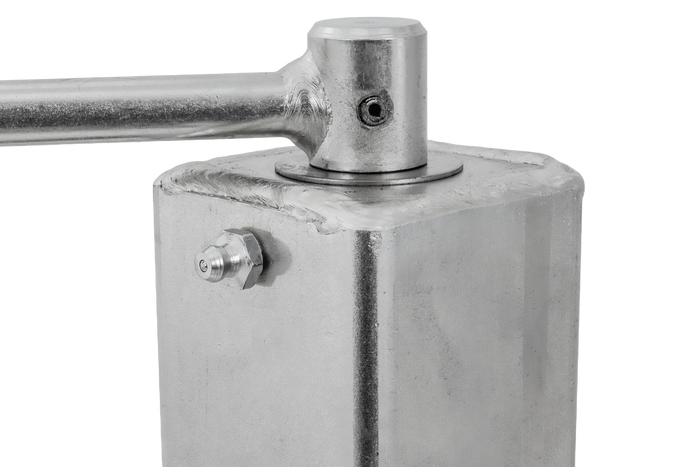 Roda jockey automática AL-KO 1863497 com alça, 400 kg, 60 mm, 775-1010 mm