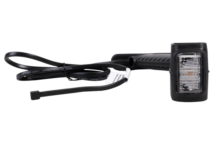 Luz de sinalização lateral direita ASPÖCK SUPERPOINT IV LED em braço de borracha