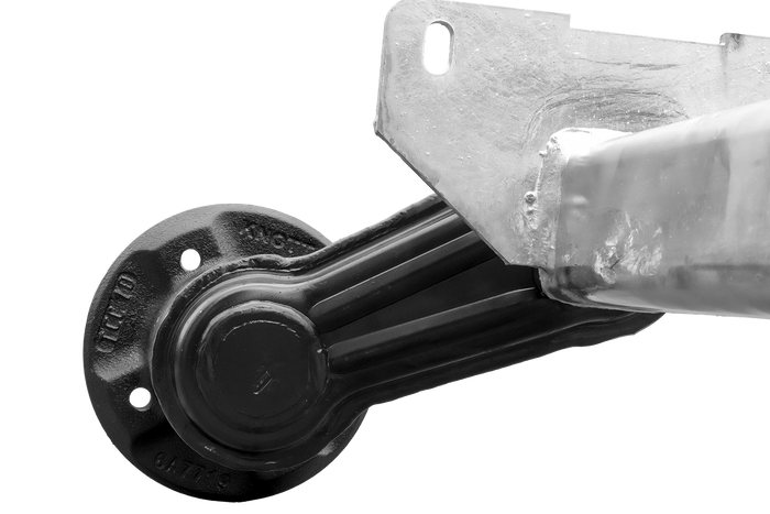 Eixo sem freio KNOTT VG7-L para reboque de barco 750kg 1094mm 1406mm 4x100