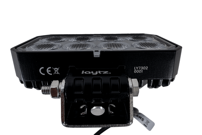 Refletor retangular para lâmpada de trabalho LED LAYTZ LY7302 com 32 LEDs e 3200 lm