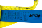 Cinta de elevação HEFFA para guindaste, 5m/90mm/3t com laços
