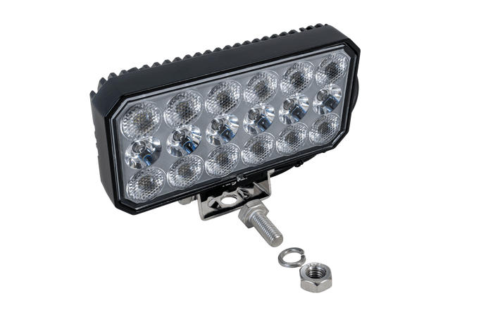 Refletor retangular para lâmpada de trabalho LED LAYTZ LY7304 com 66 LEDs e 5800 lm