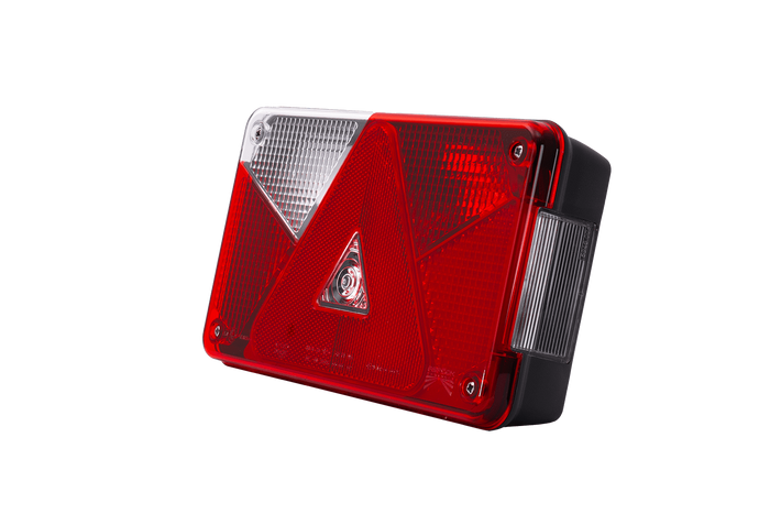 Conjunto de luzes: Luzes traseiras ASPÖCK MULTIPOINT V + Luzes de marcação laterais ASPÖCK FLEXIPOINT I + Chicote ASPÖCK de 4,5 m e 7 pinos