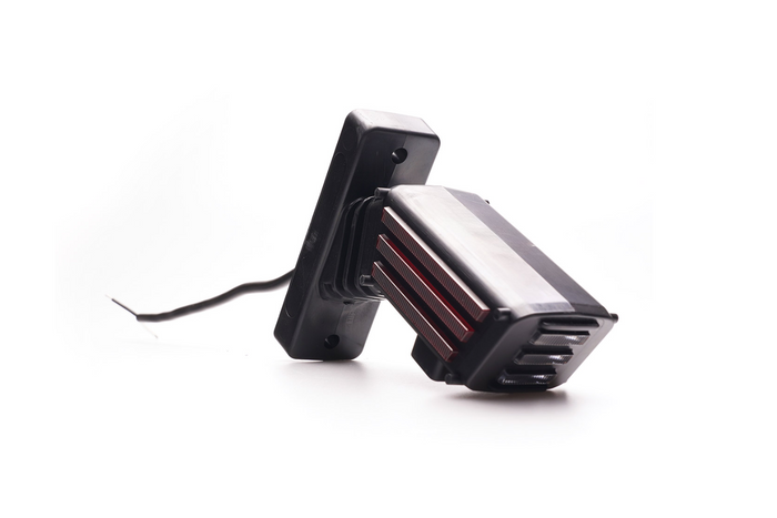 WAŚ 2550P W297.3.1 Luz de sinalização lateral direita em LED com braço curto