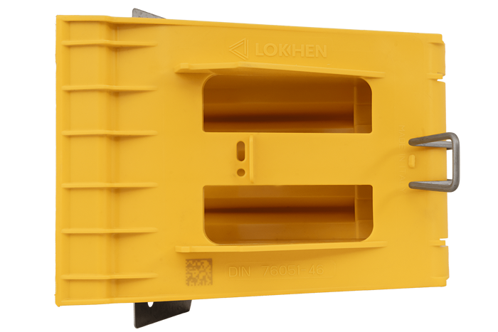 Calço de roda G46 com suporte de montagem LOKHEN h: 190 mm
