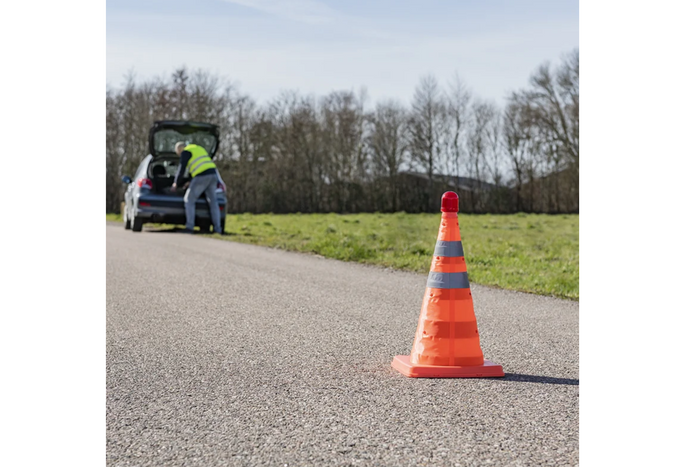 Cone de trânsito LED ProPlus 540319, cone de advertência dobrável, 41 cm