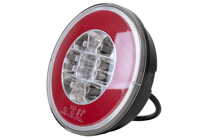Lanterna traseira universal TT TECHNOLOGY TT.12008 Glo-Trac LED para hambúrguer, 3 funções
